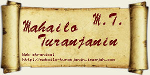 Mahailo Turanjanin vizit kartica